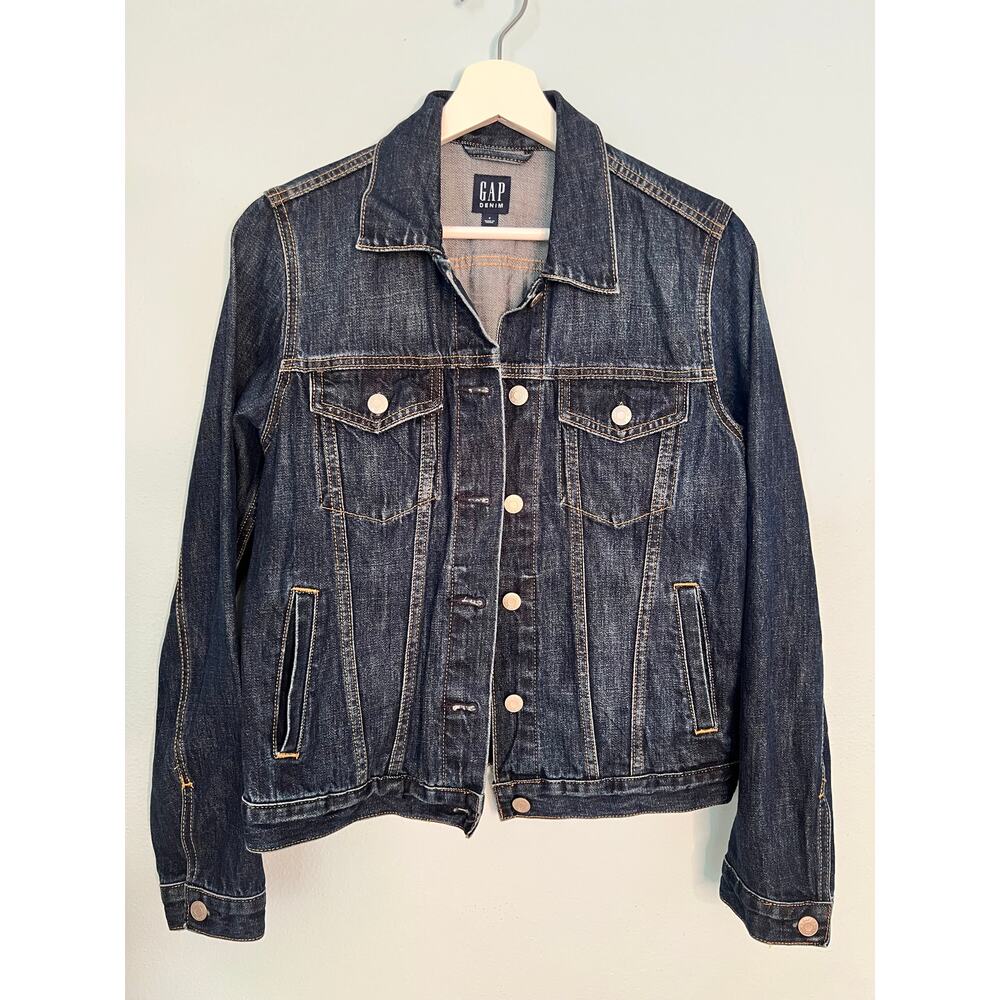 Gap Wome's Dark  Blue Denim Jacket Small